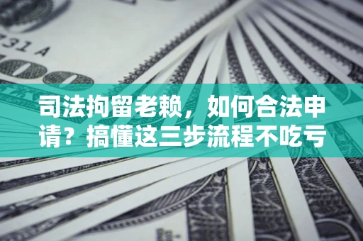 北京司法拘留老赖，如何合法申请？搞懂这三步流程不吃亏！