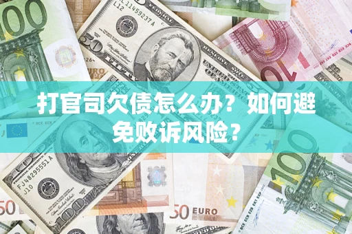 北京打官司欠债怎么办？如何避免败诉风险？