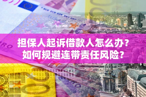 北京担保人起诉借款人怎么办？如何规避连带责任风险？