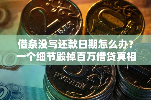 北京借条没写还款日期怎么办？一个细节毁掉百万借贷真相